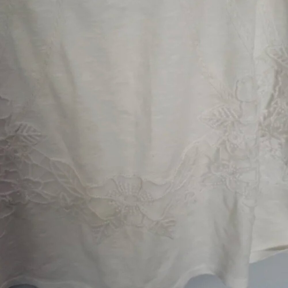 Vintage Coldwater Creek White sleeveless blouse size 16 - Picture 6 of 6